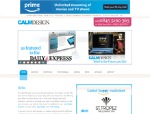 Tablet Screenshot of calmdesign.co.uk